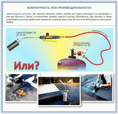 Горелка пропановая для кровельных работ &mdash; модели, цены, как пользоваться